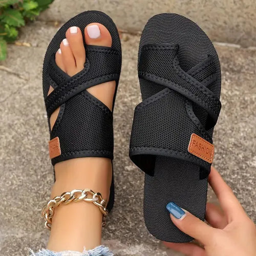 š„Letzter Tag der Aktion 70% RABATTš„ Damen Bequeme Atmungsaktive Mesh Flip-Flops
