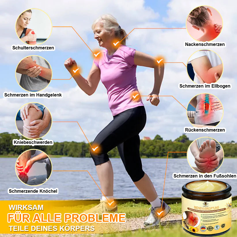 🐝[Offizieller Store] ODEIUN Bienenvenen-Schmerzlindernde Knochenheilungscreme 👨‍⚕️ Genehmigt von der Deutschen Osteopathischen Vereinigung (DGO)