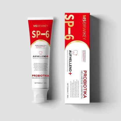 ⏰Super Probiotic-6 Zahnpasta mit 6 Probiotika zur Balance der oralen Mikrobiota